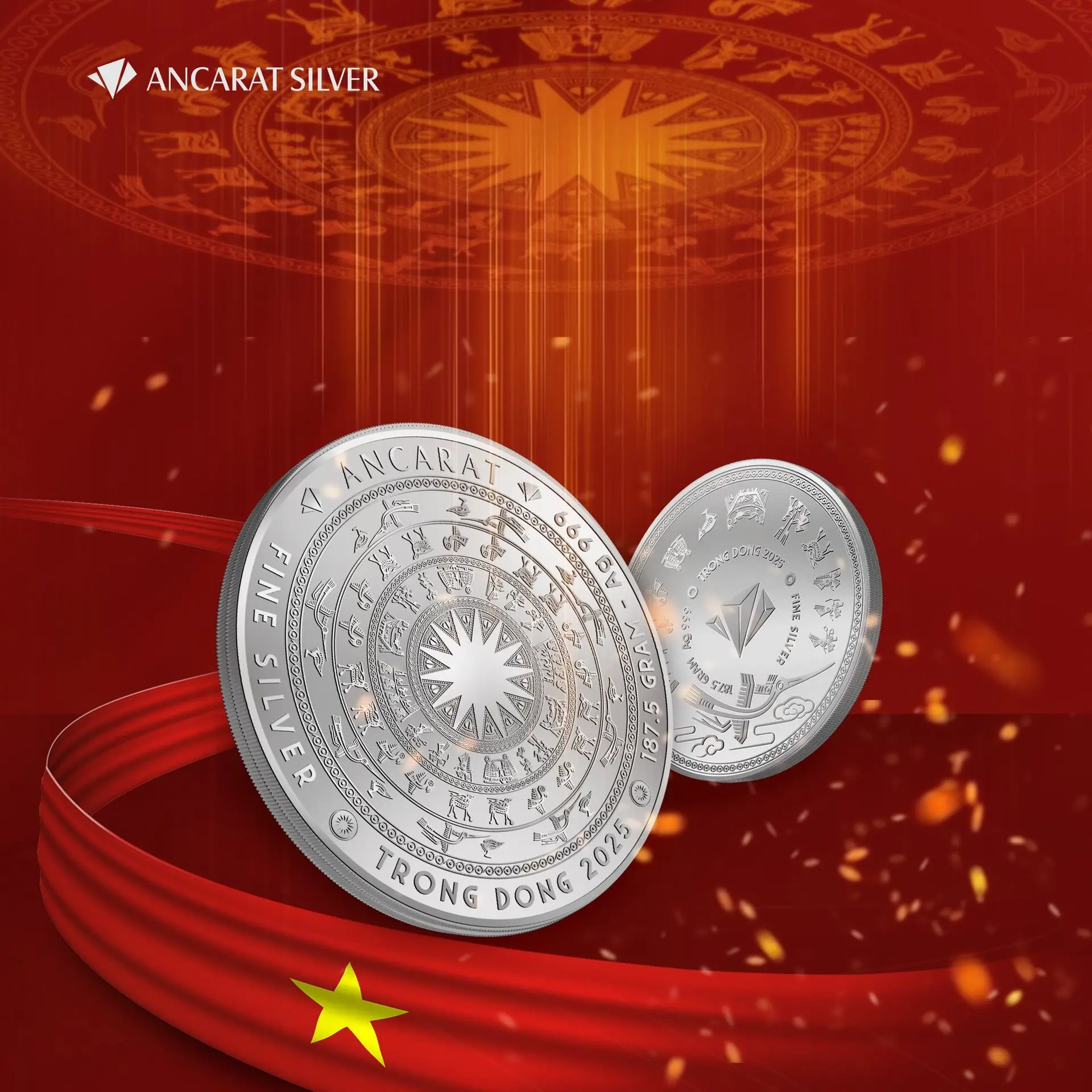 Bạc Độc Lập - Hình ảnh trống đồng