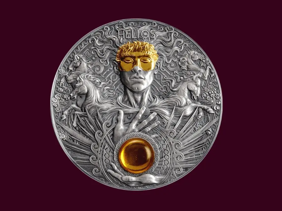 Divine Faces of the Sun Helios