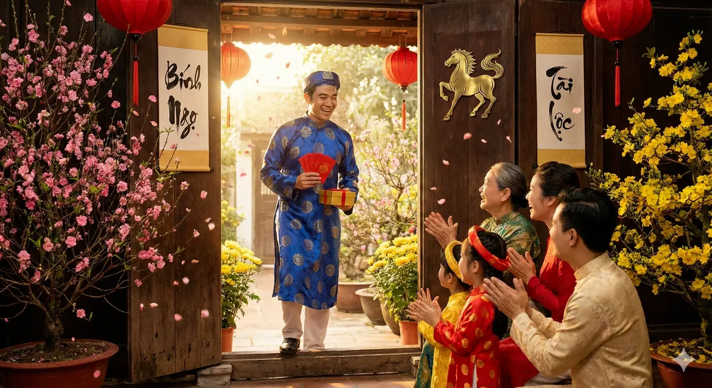 Chọn đúng người xông đất hợp mệnh năm Bính Ngọ 2026 là nghi thức quan trọng để kích hoạt luồng sinh khí tốt lành Chọn đúng người xông đất hợp mệnh năm Bính Ngọ 2026 là nghi thức quan trọng để kích hoạt luồng sinh khí tốt lành