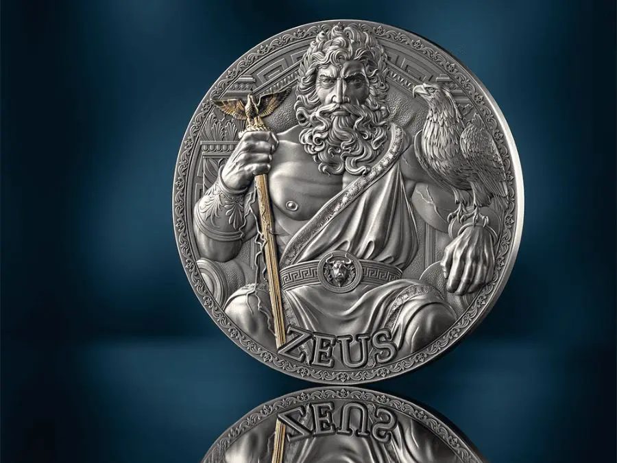 Xu bạc Zeus của Mint21 Xu bạc Zeus