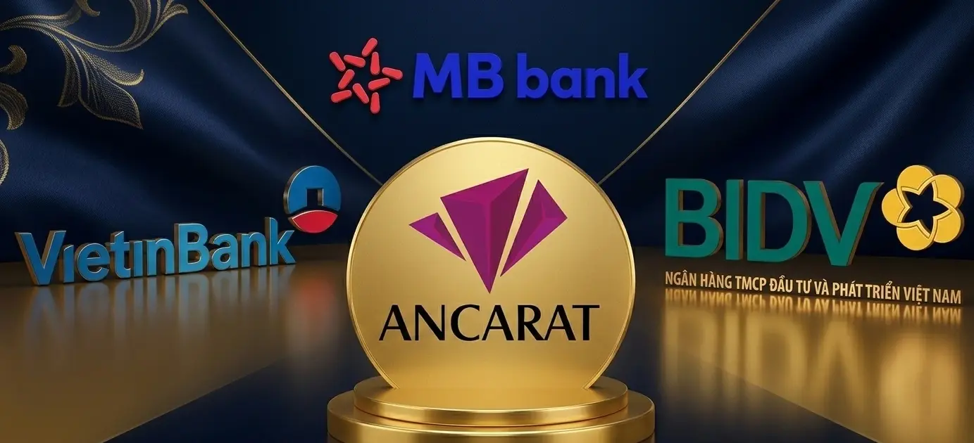 Ancarat chính thức bắt tay cùng các "ông lớn" tài chính VietinBank, BIDV và MB Bank, mở ra kỷ nguyên số hóa kim loại quý đột phá.