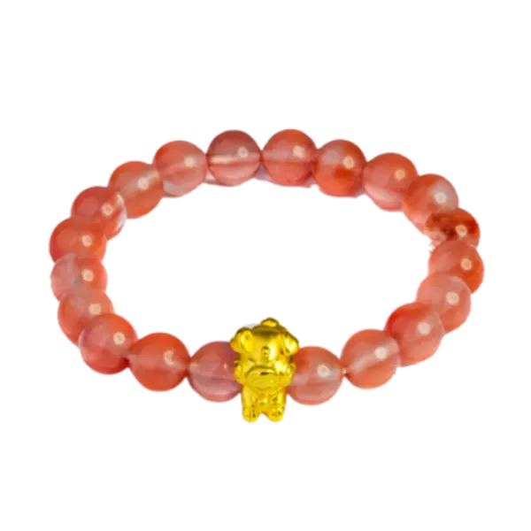 Charm Hợi kết hợp vòng đá