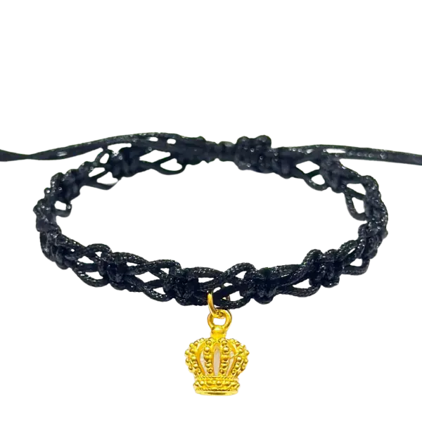 Vòng Tay phối Mặt dây Vàng 24K Vương miện