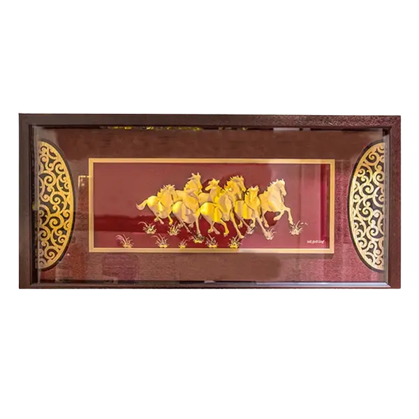 Tranh Mạ Vàng 24K Mã Đáo Thành Công Size Lớn