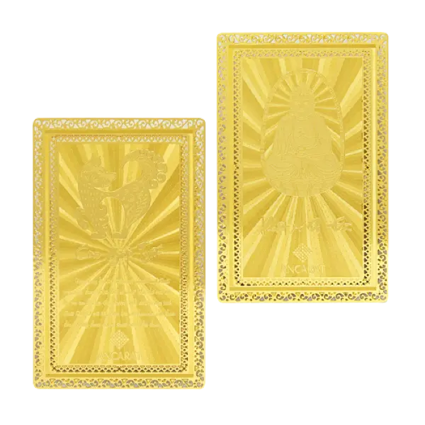 Thẻ Bùa Bình An Tuổi Tuất Mạ Vàng