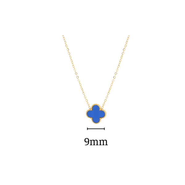 Dây chuyền vàng 18K Golden Leaf 9mm (Bản dày) – Màu xanh dương