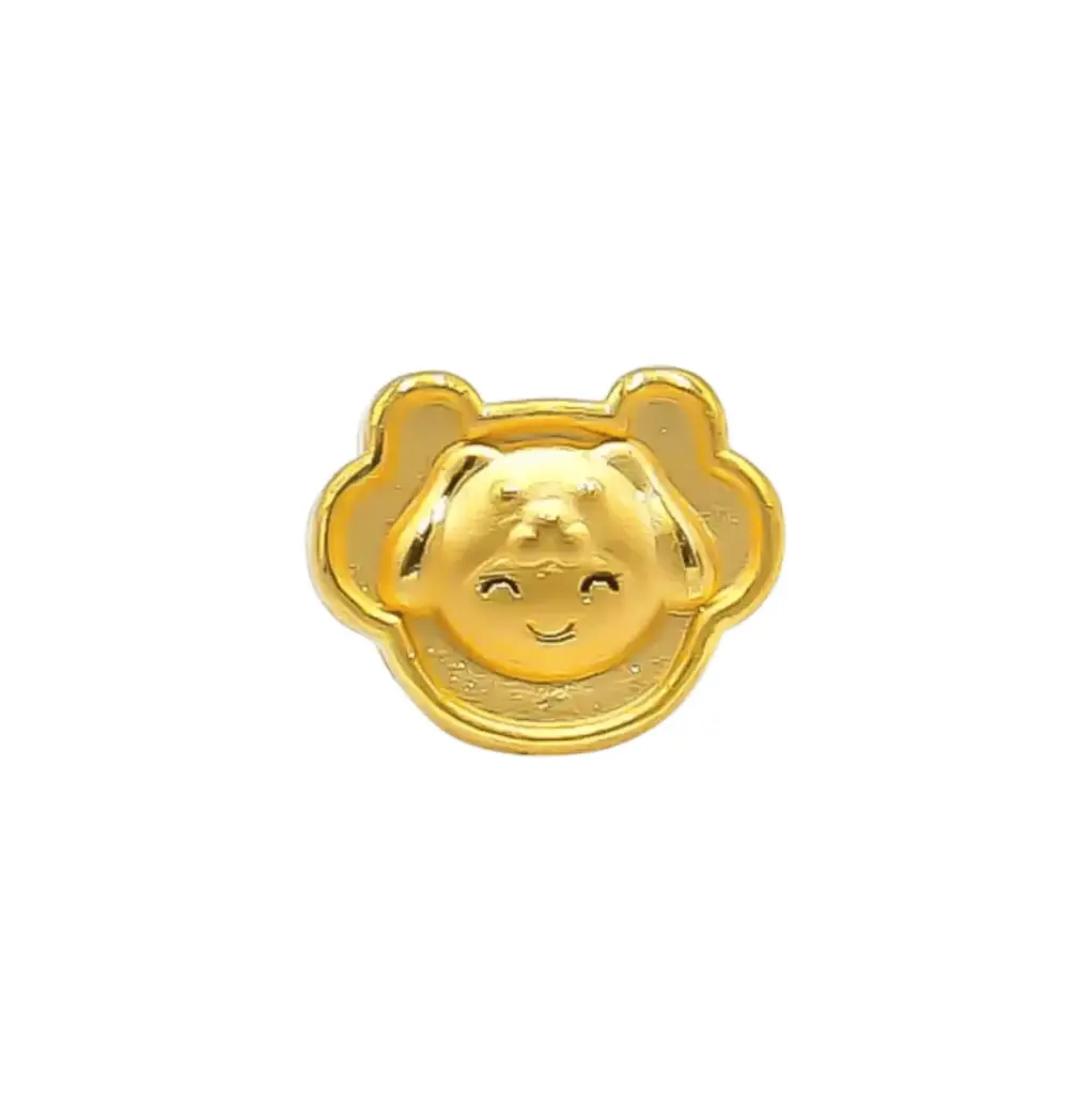 Charm Vàng 24K Kim Tuất Khánh Vàng Chữ Phúc