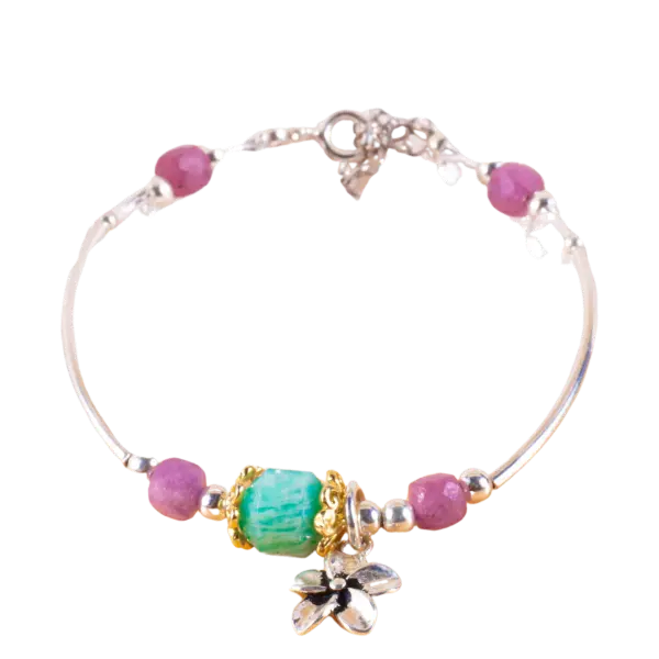 Vòng tay Bạc đá Thạch Anh may mắn – phong thủy