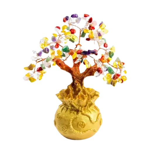 [ADA.T026.001.04] Cây thạch anh ngũ sắc phong thủy – Tài lộc – May mắn