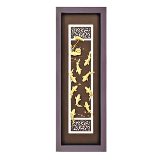 [AO9992.Q013.T005] Tranh Mạ Vàng 24k Niên Niên Hữu Dư – Thành Công